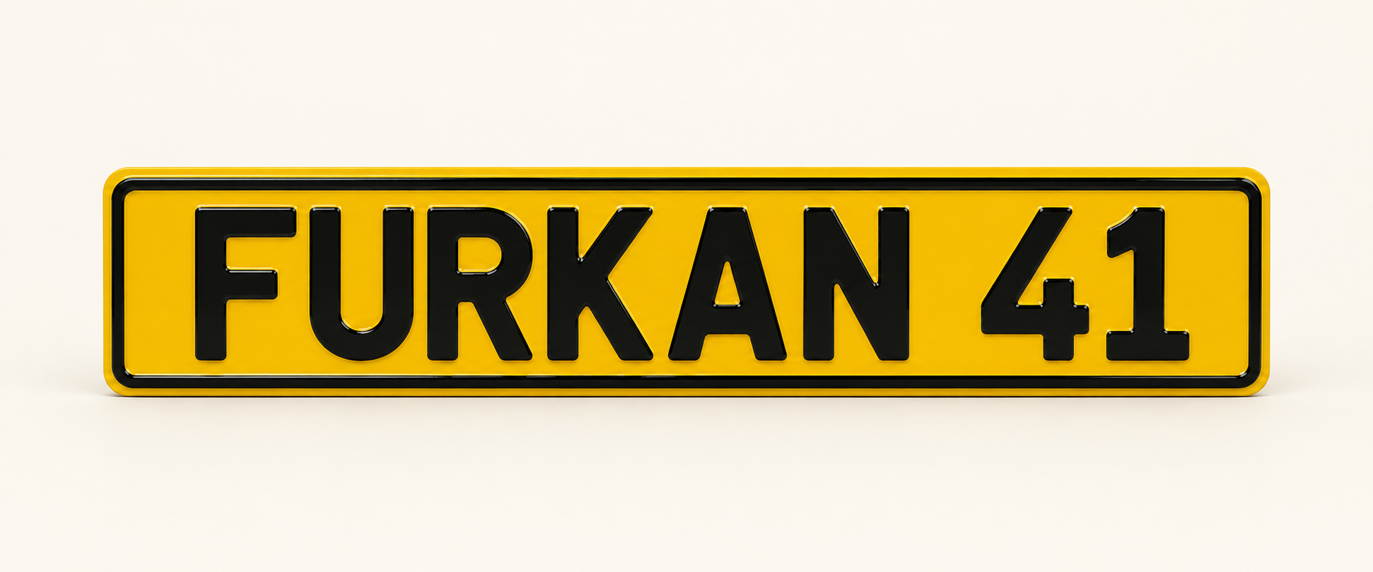 Sarı Dekor Plaka